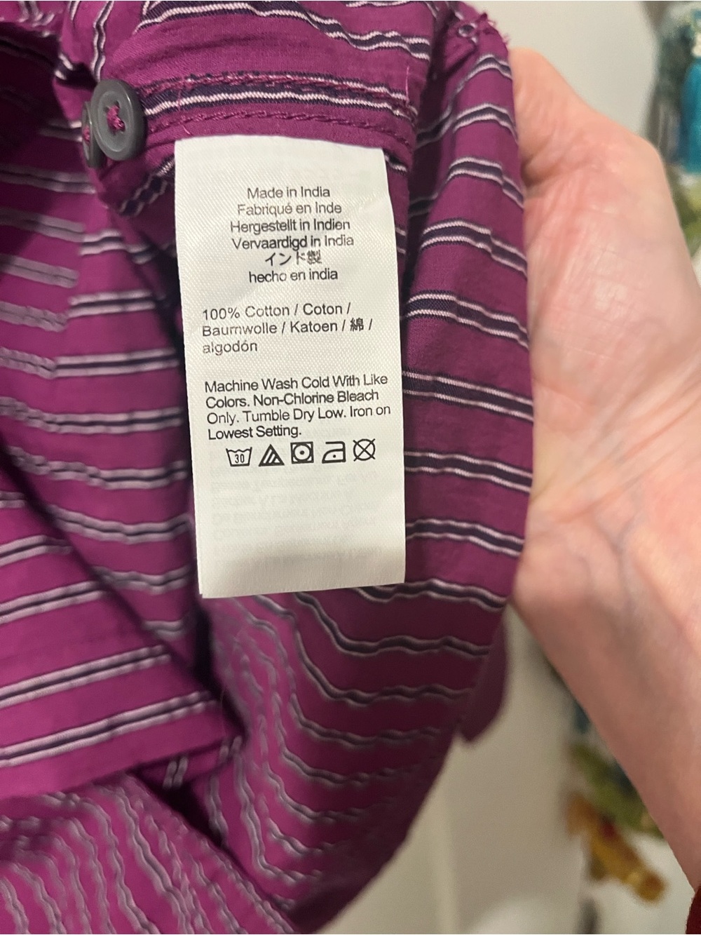 J. Crew Etienne Oversized Shirt, Dobby Stripe, Sz XSM, NWT - Picture 11 of 12